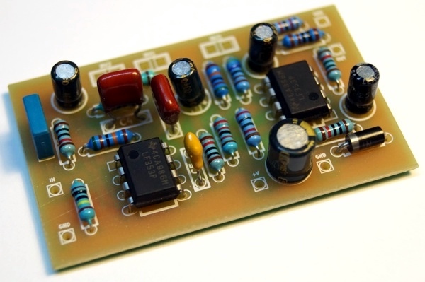 hi cut low pass filter pcb schematic